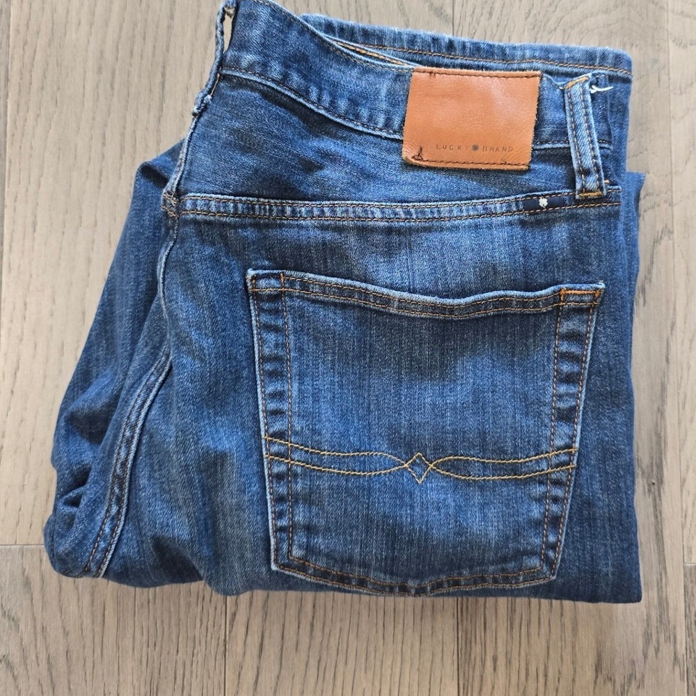 Lucky Brand 221 Original Straight Blue Jeans Men's 36x32(31)